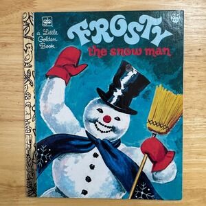 Frosty the Snowman Little‎ Golden Book 1980 Vintage Childrens Book